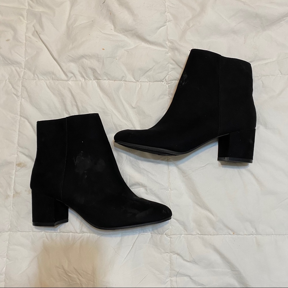 Brand new black booties sz 10
